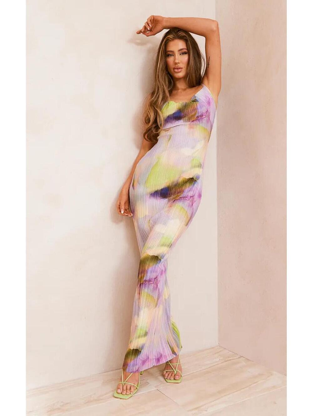 PrettyLittleThings Multi color Maxi Dress